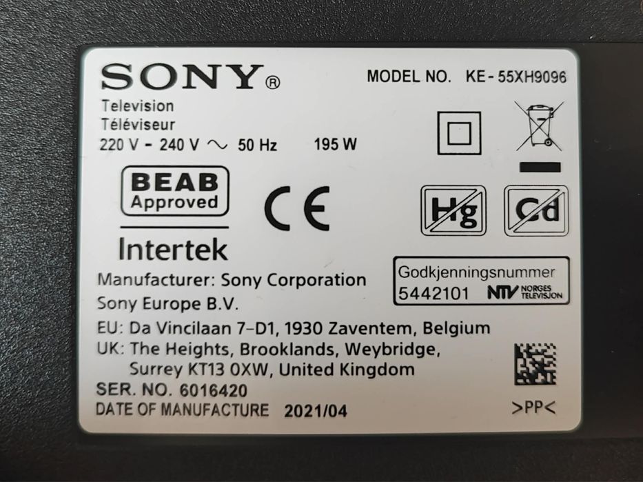 Main board от TV SONY KE-55XH9096 на части G04P AC21202 Андроид