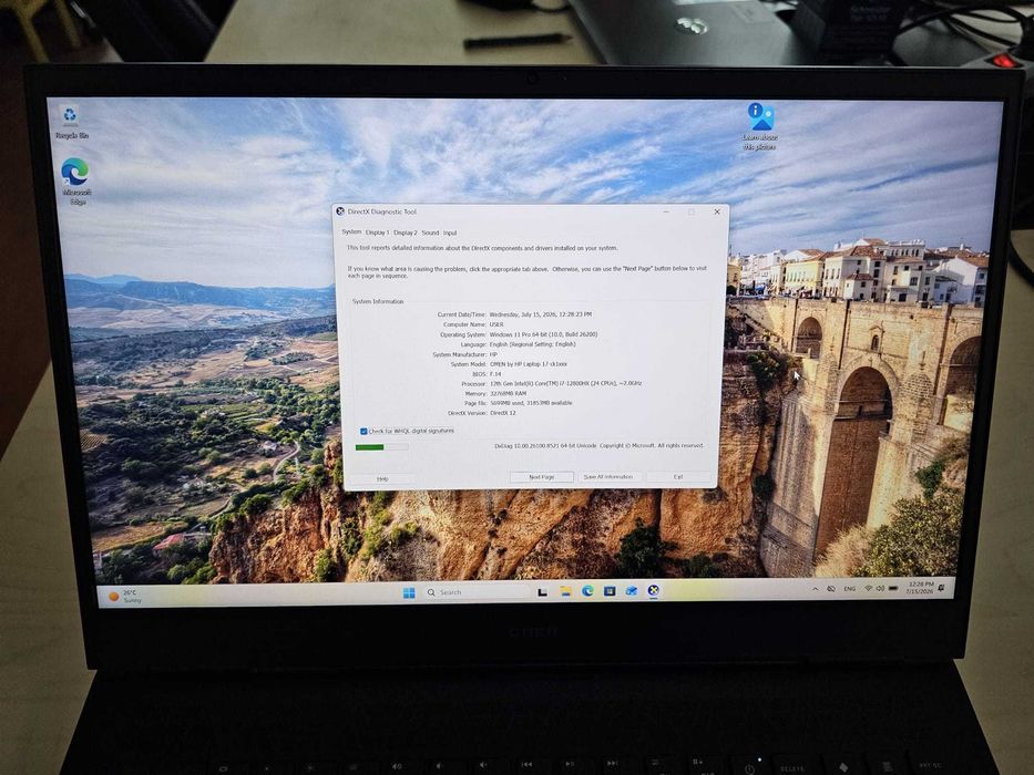 Laptop Gaming HP OMEN 17-ck1007nq — i7-12800HX / RTX 3080Ti 16GB / 32GB RAM — 7300 RON