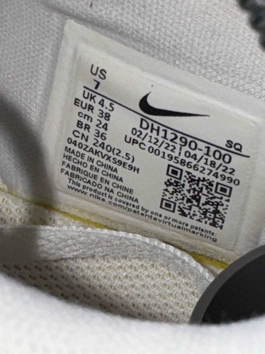 Adidasi unisex Nike Air Force 1 Fontanka Alb 38
