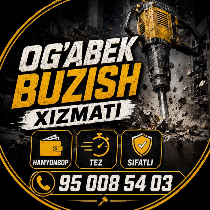 Perfarator xizmatlari Adboynik malotak Almazniy bur beton kesiw