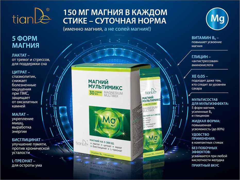 Магний мультимикс от корпорации TianDe