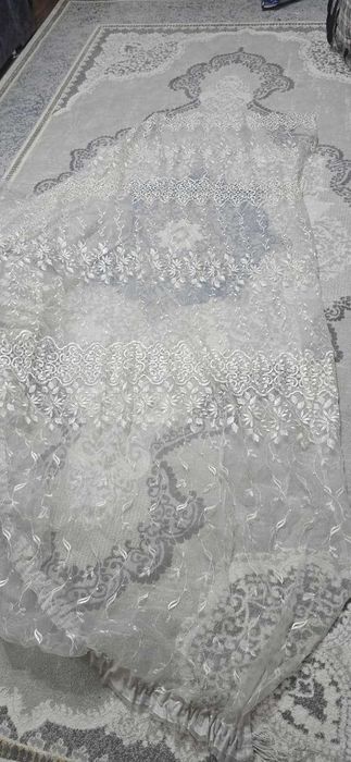 Тюль в зал, спальню (2 штуки)