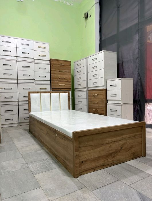 Кроват Бир Кишилик Спалный Сундук