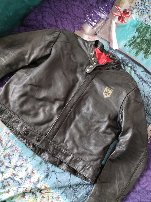 Geaca di piele naturala unisex neagra