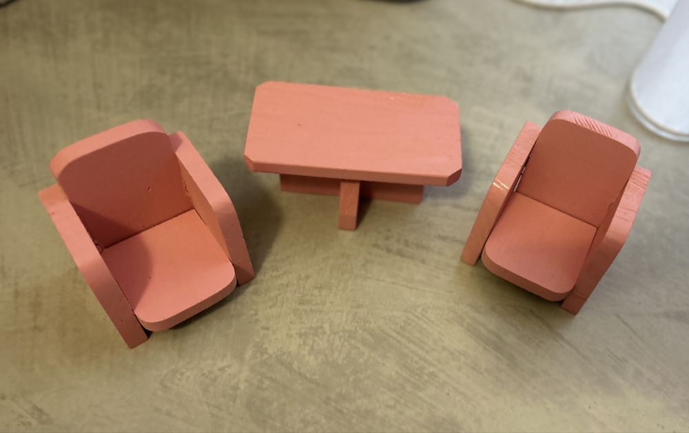 Vand dormitor papusi din lemn