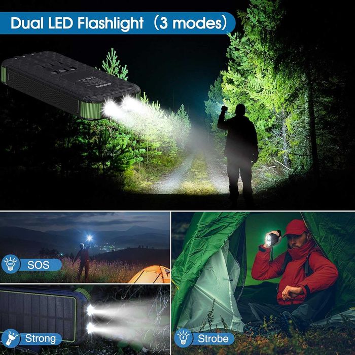 Solar Power Bank 30000mAh