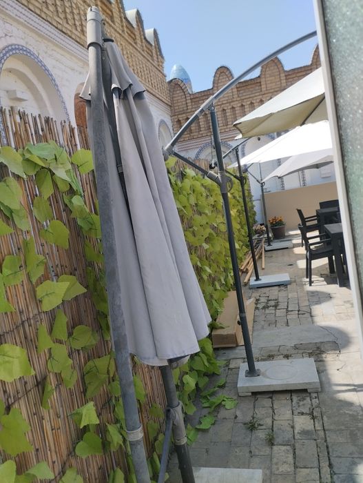 zontik soyabon stol stulla uchun kafolati bilan