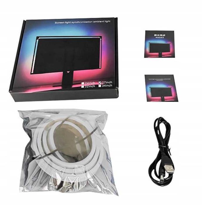 RGB лента для монитора 27 дюм