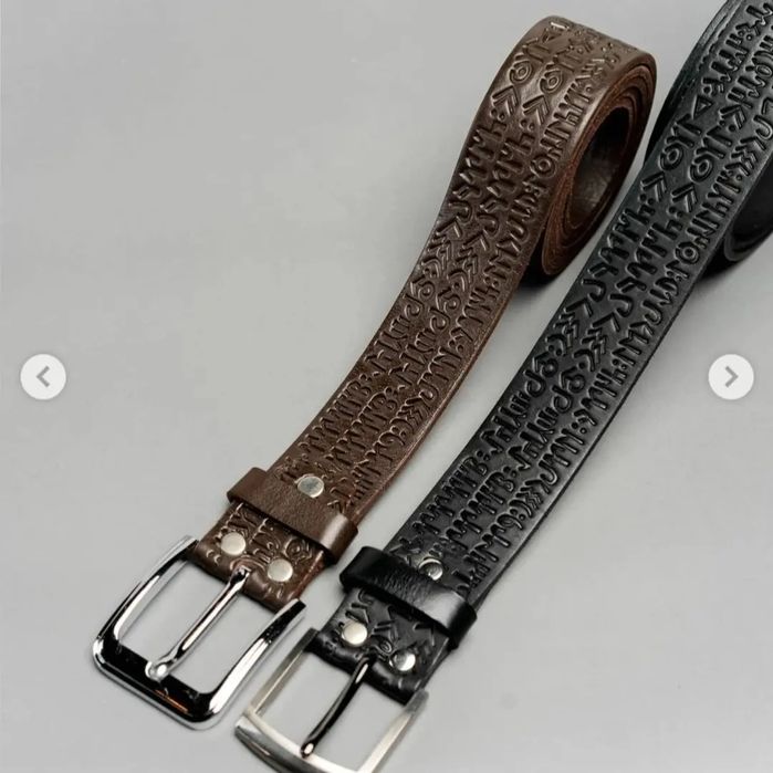 Таза былғарыдан жасалған белдіктер