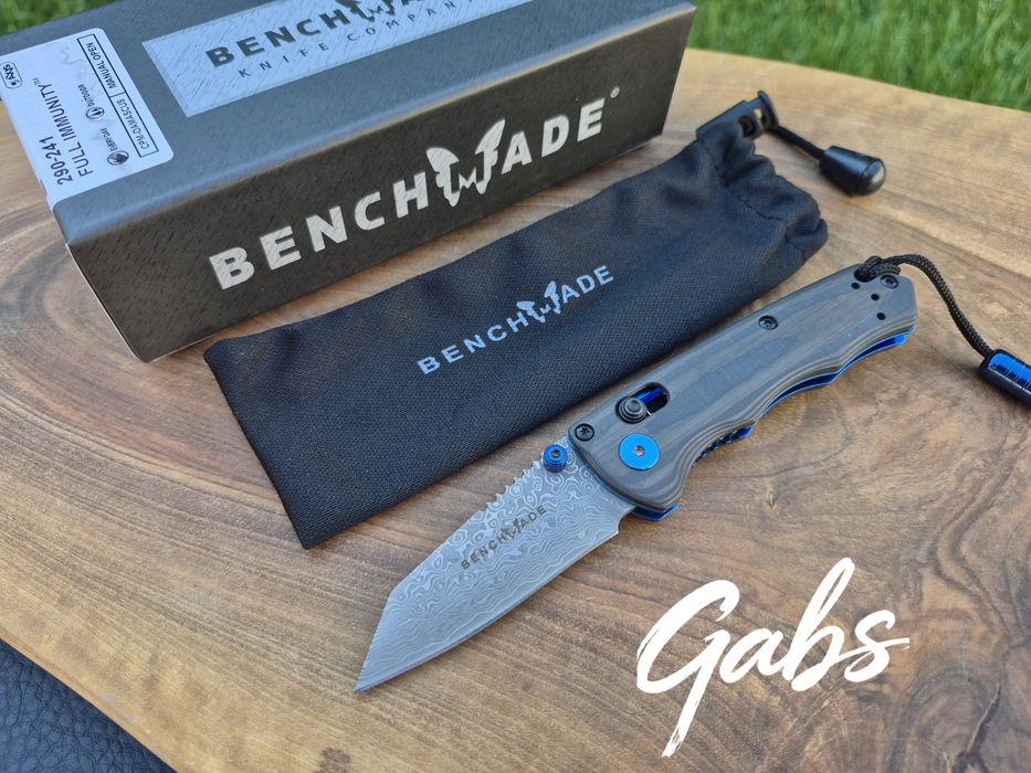 Сгъваем нож Benchmade Full Immunity 290-241 Gold Class,CPM Damaskus,Carbon