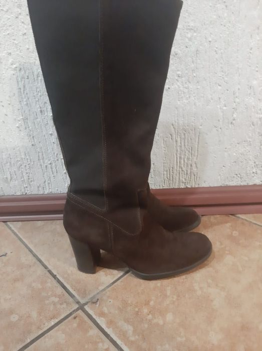 Продам сапоги замшевые