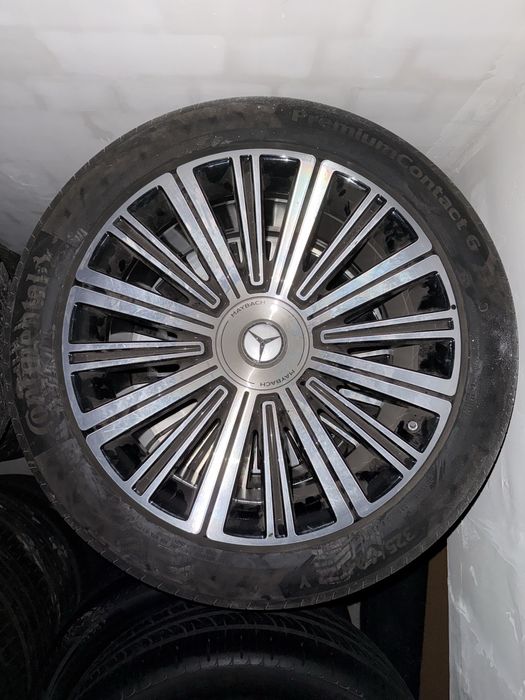 Диски с шиной Continental на Mercedes benz Maybach разноширокое R22