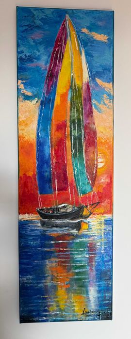 Pictura mare, tablou nou deosebit-VELIER- pictor roman consacrat