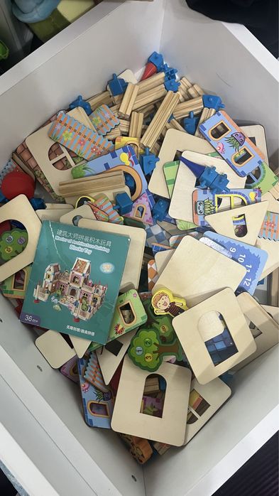 Деревянный конструктор Дом, Замок