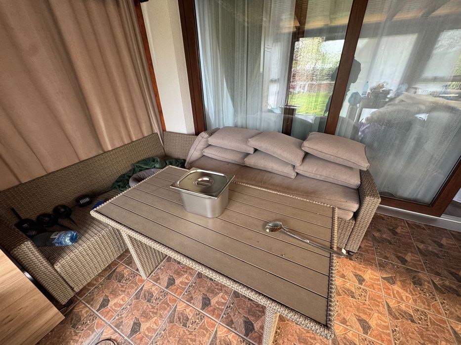 Vând set terasă AGERMOSE – 6 persoane (natur)