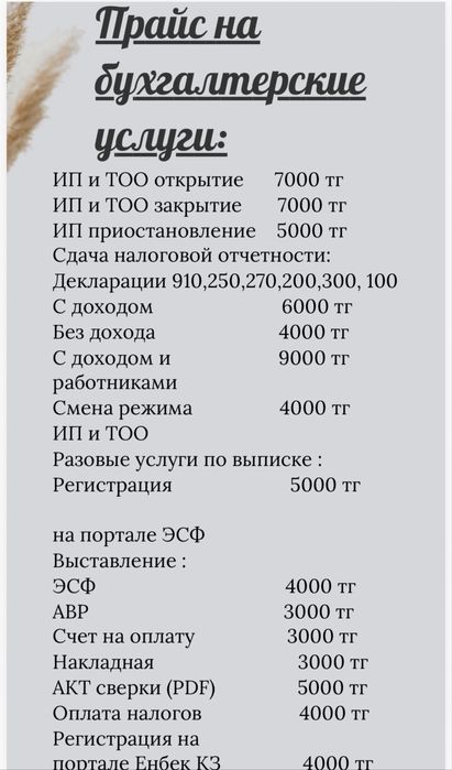 Предоставляю услуги бухгалтера
