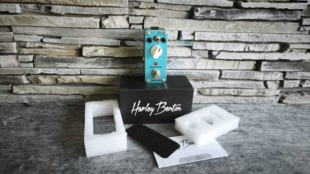 Pedala chitara Harley Benton Deep Blue Digital Reverb Shimmer - GARANTIE 1 AN!