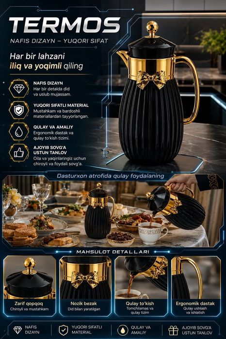 Termos sifati zo‘r ichi shisha