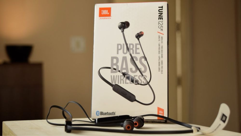 Беспроводные наушники Jbl tune 125  наушники для спорта на шею