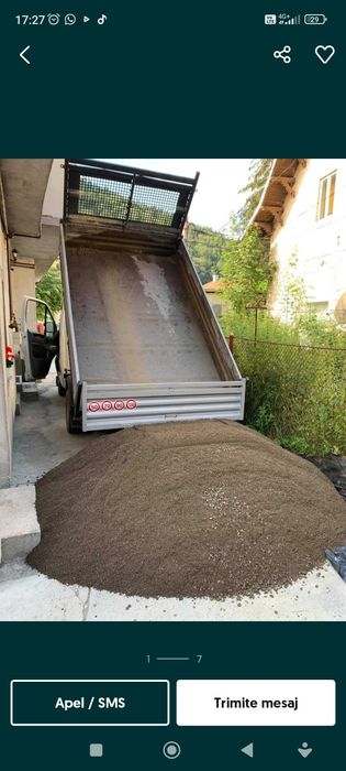 Nisip,Pietriș, Balastru,Pământ vegetal cel mai mic preț de pe piata