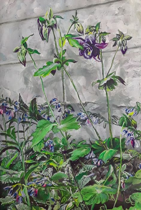 Работы гуашью на ватмане 30×40 см.