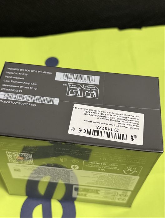 ЗАПЕЧАТАН 46mm Huawei watch GT 6 Pro | GT6 BT Гаранция Yettel 2028