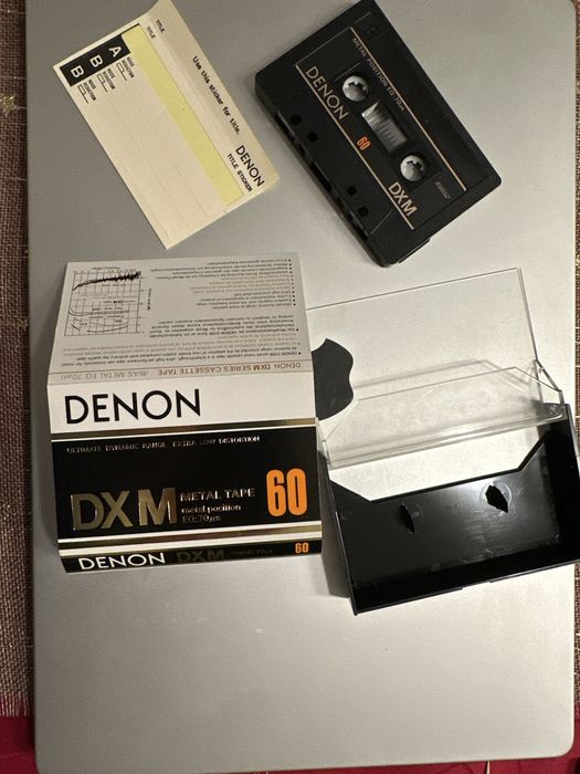 3 casete audio rare chrome / metal Denon, Technics, Hitachi