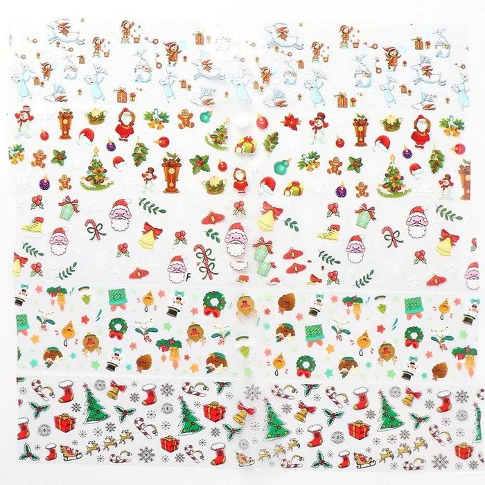 10 броя Комплект коледно фолио № 4