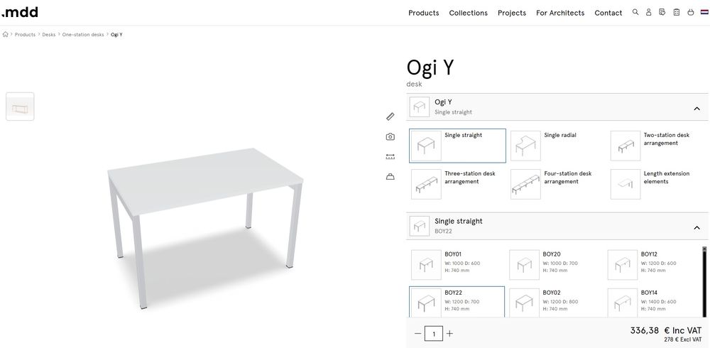 Vand 6 mese birou premium Ogi 120x70 cm (nu ikea ieftin)