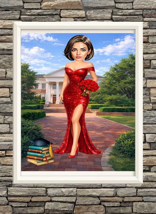 Дигитални карикатури-шарж по снимка-подарък за  завършване, бал,сватба