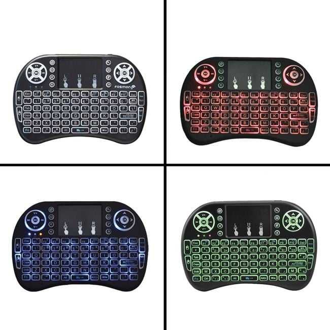 Мини безжична клавиатура с тъчпад и LED подсветка