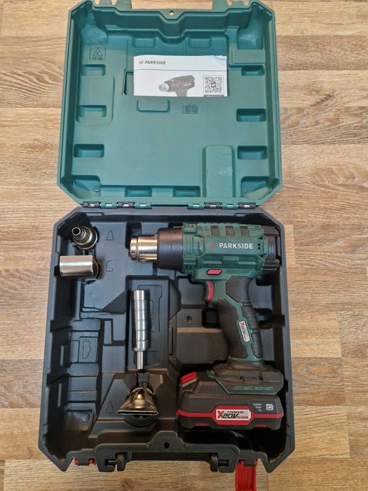 Pistol cu aer cald Parkside alimentare la baterie 20-Li