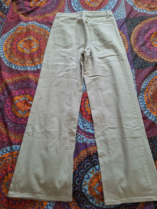 Blugii largi H&M,culoare bej