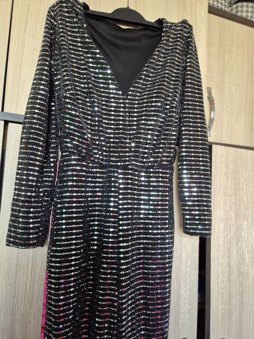 Salopetă argintie de ocazie