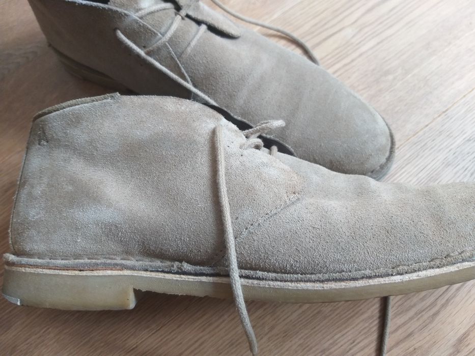 Pantofi/ ghete piele intoarsa, marime 43