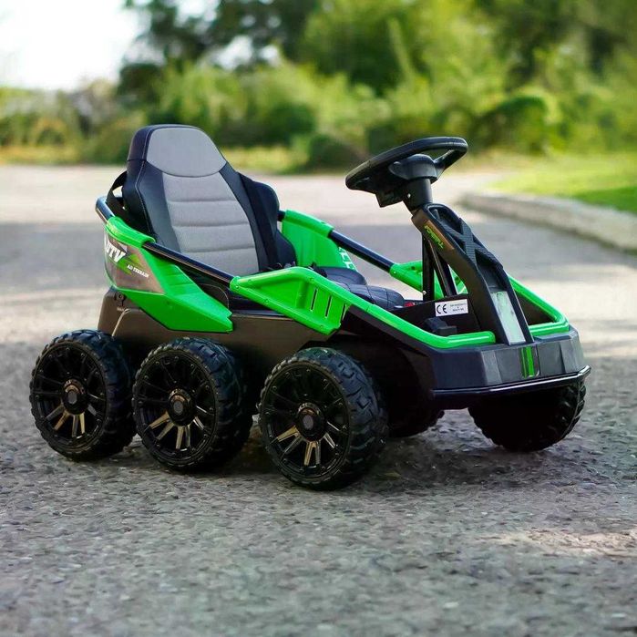 UTV electric pentru 2 copii Kinderauto BJSX2319 6x6 300W 24V Green