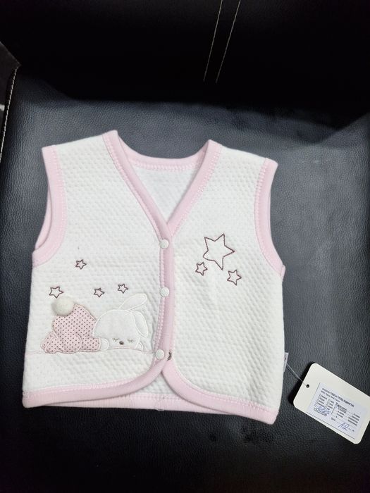 НОВО бебешко елече за момиче 0-3 м