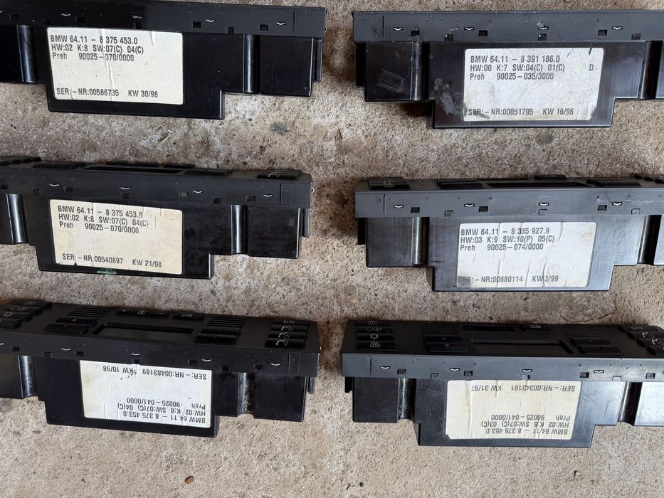 Управление климатроник BMW E39 8 375 453.0 8 385 927.9 8 391 186.0