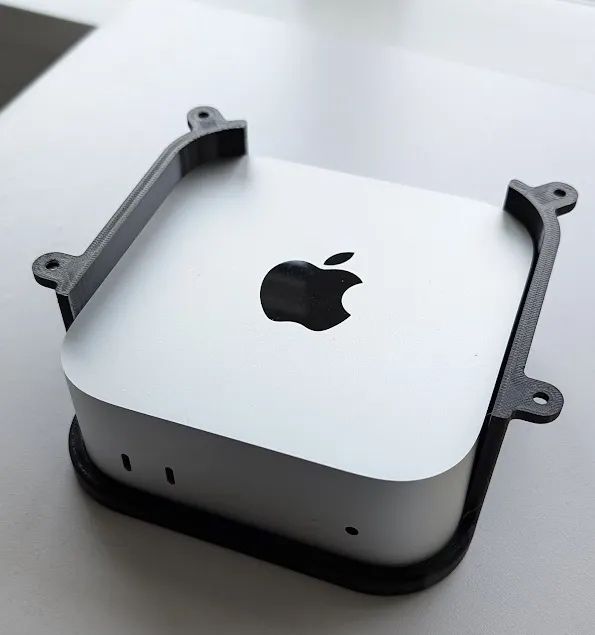 Suport Sub Birou Mac Mini M4 / Mount Desk MacMini Dock Nou