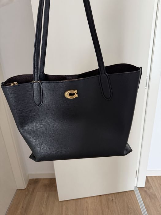 Geanta tote Coach piele neagra
