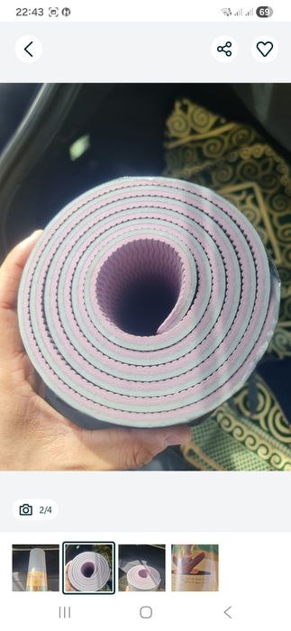 Коврик для йоги и фитнеса