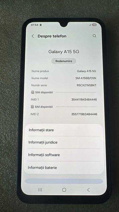 Samsung A15 5G 128 GB 4GB RAM Liber de retea