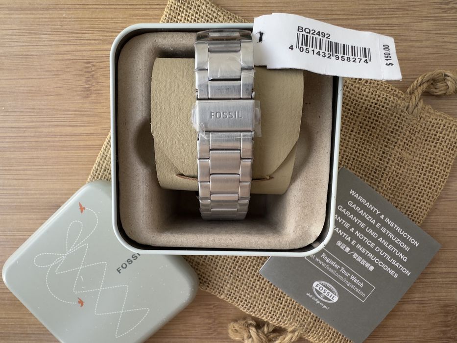 Ceas Fossil Barbatesc Bannon nou 45mm green