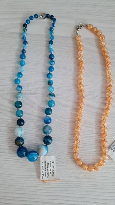 Колье и бусы из натуральных камней