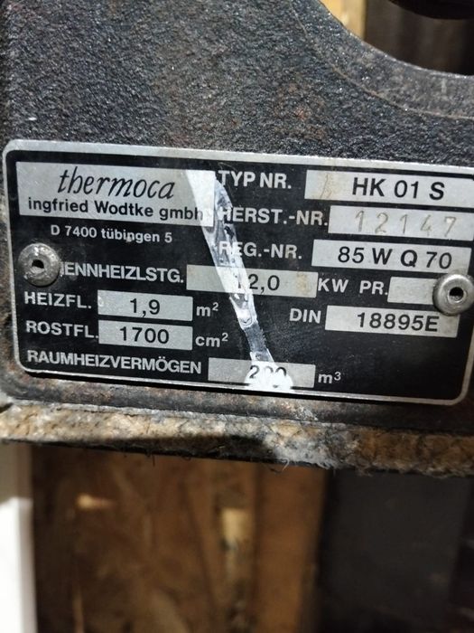 Vând focar șemineu 12 kw