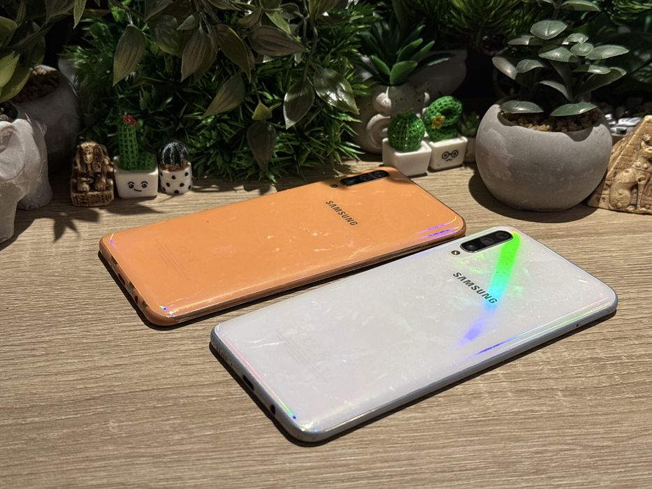 Samsung  A50 portocaliu si alb 128gb ‼️Garantie‼️