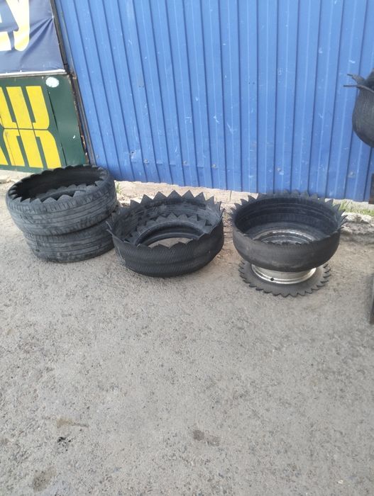 Продам клумбы из покрышек