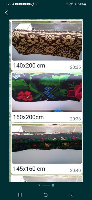 Presuri si covoare din lăna, tesute la razboi