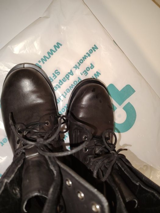 Ботинки из натуральной кожи бу