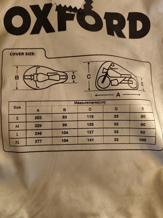 Покривало за мотор Oxford Aquatex XL